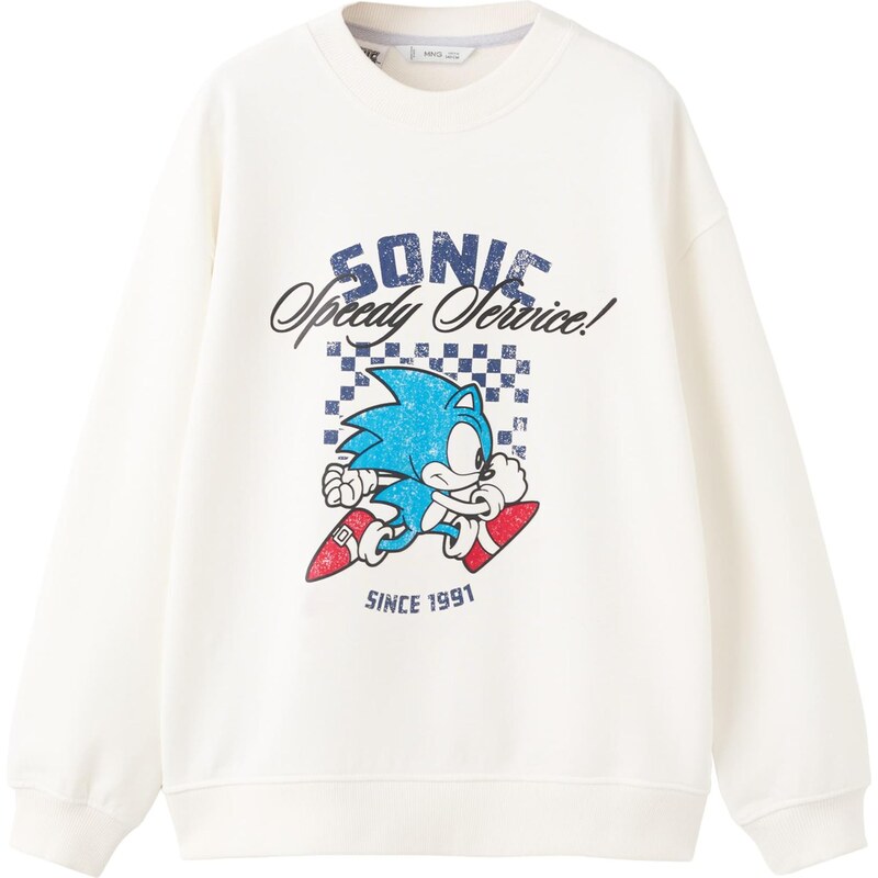 MANGO KIDS Mikina SONRING azúrová / tmavomodrá / čierna / biela 67631933