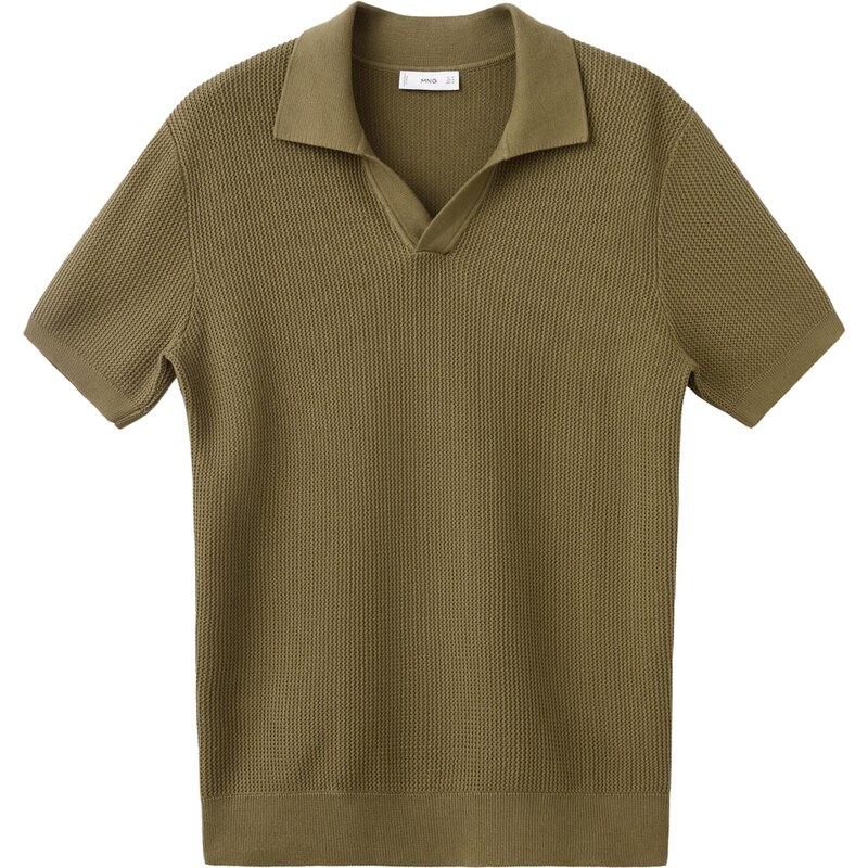 MANGO MAN Tričko Salas kaki 67631938