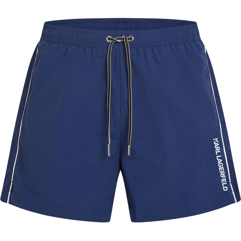 Karl Lagerfeld Plavecké šortky tmavomodrá / biela 67631959