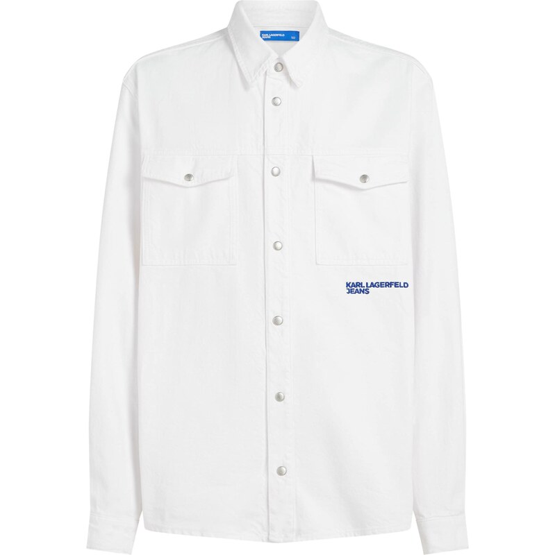 KARL LAGERFELD JEANS Košeľa modrá / biela 67631956
