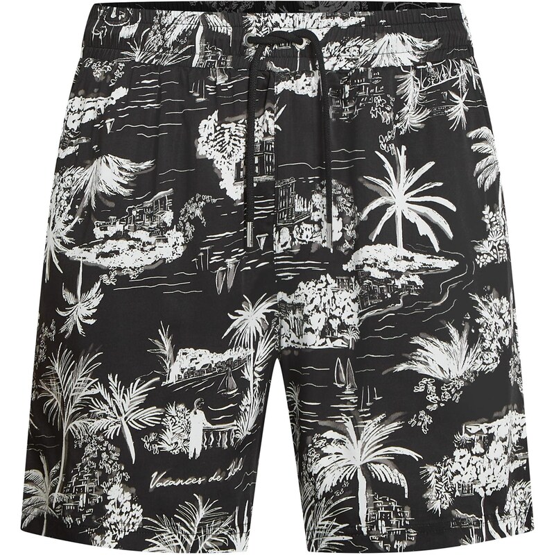 Karl Lagerfeld Nohavice tmavosivá / čierna / biela 67631963