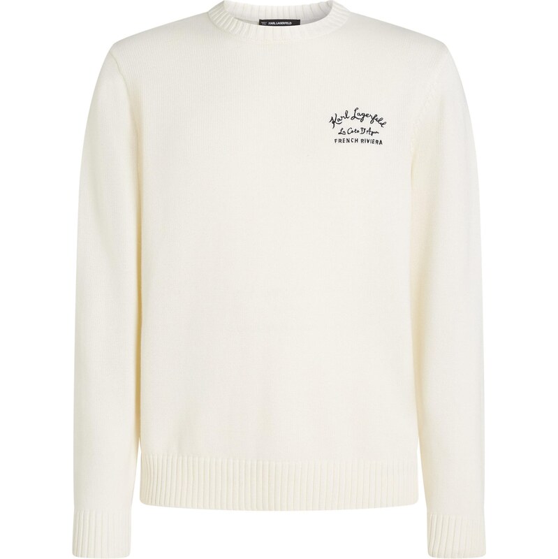 Karl Lagerfeld Sveter Côte DAzur prírodná biela 67631952