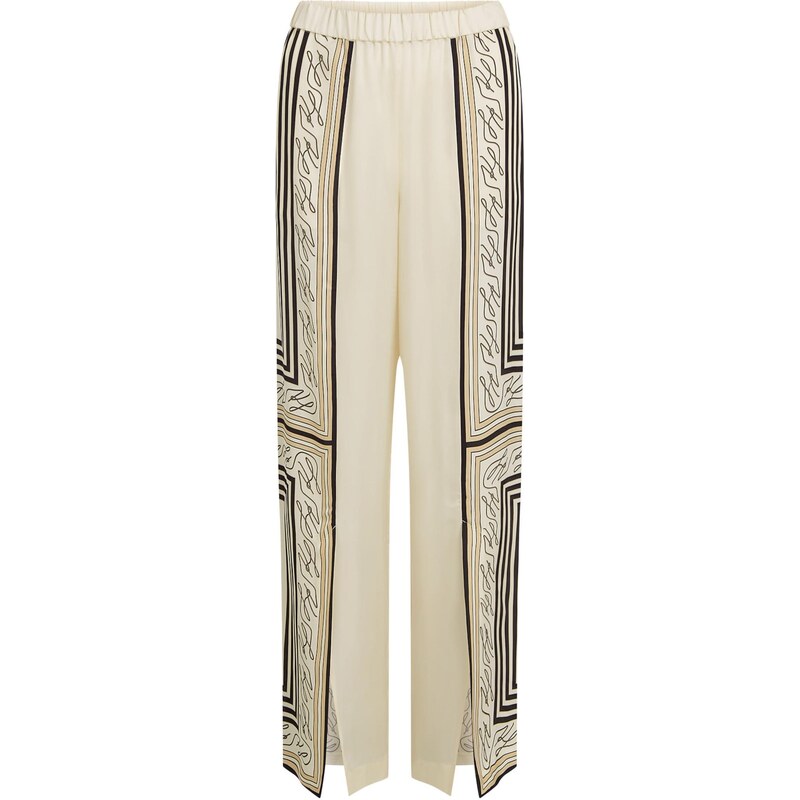 Karl Lagerfeld Pyžamové nohavice telová / čierna / šedobiela 67631983