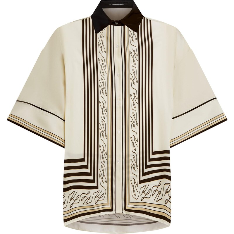 Karl Lagerfeld Tričká na spanie telová / čierna / šedobiela 67632002