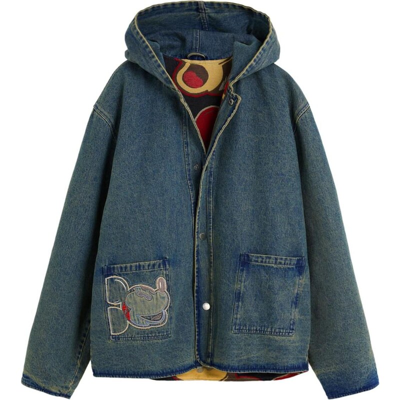 Desigual Prechodná bunda Mickey modrá / oranžová 67632014