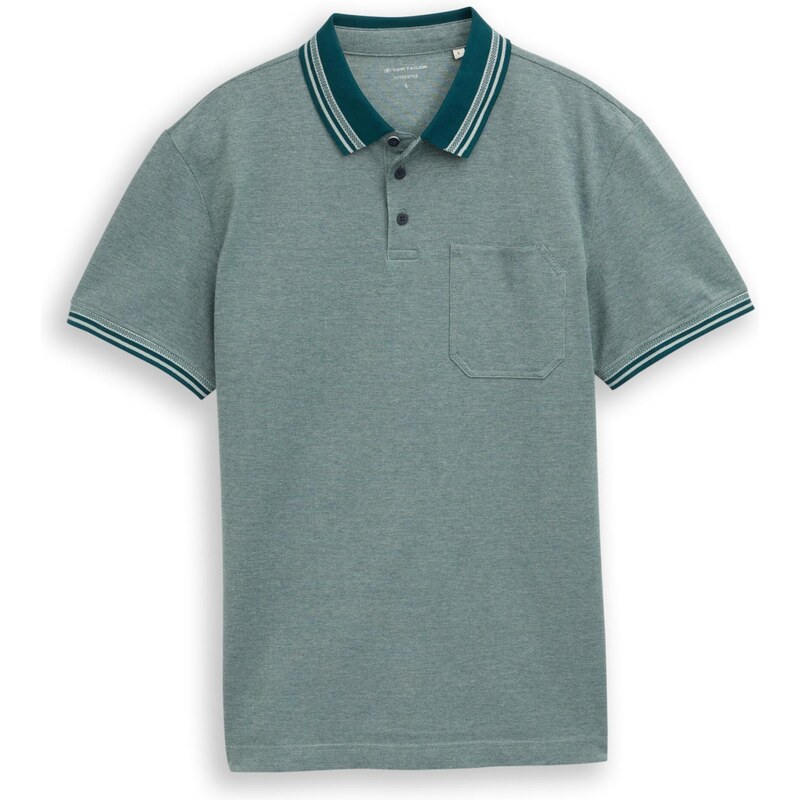 TOM TAILOR Tričko smaragdová / pastelovo zelená / biela 67632042