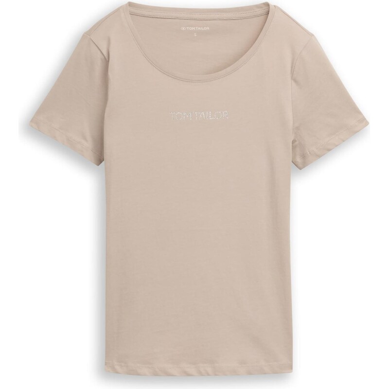 TOM TAILOR Tričko tmavošedá / strieborná 67632031