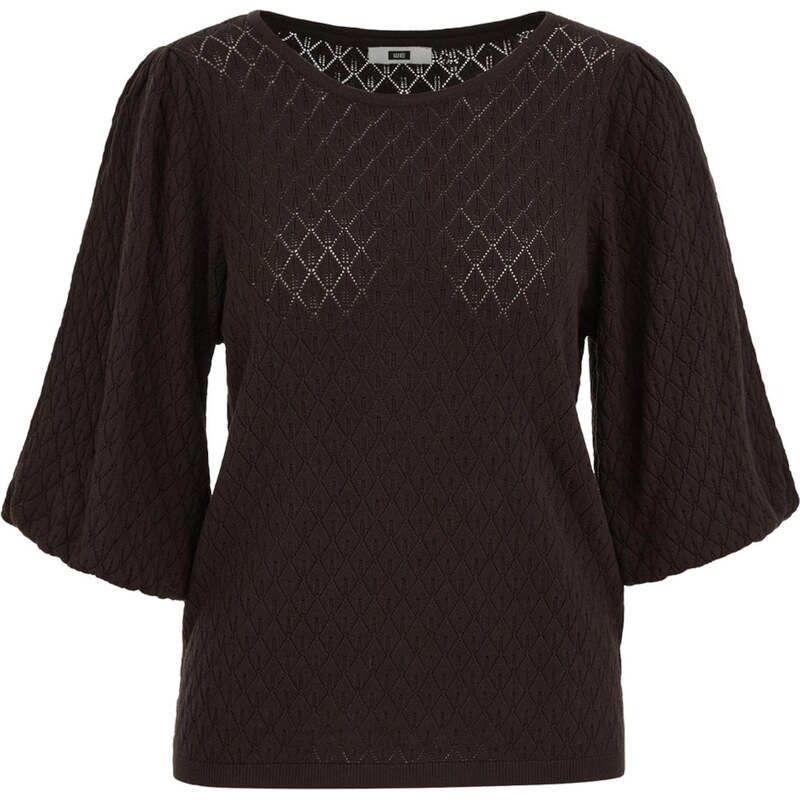 WE Fashion Sveter tmavohnedá 67632036