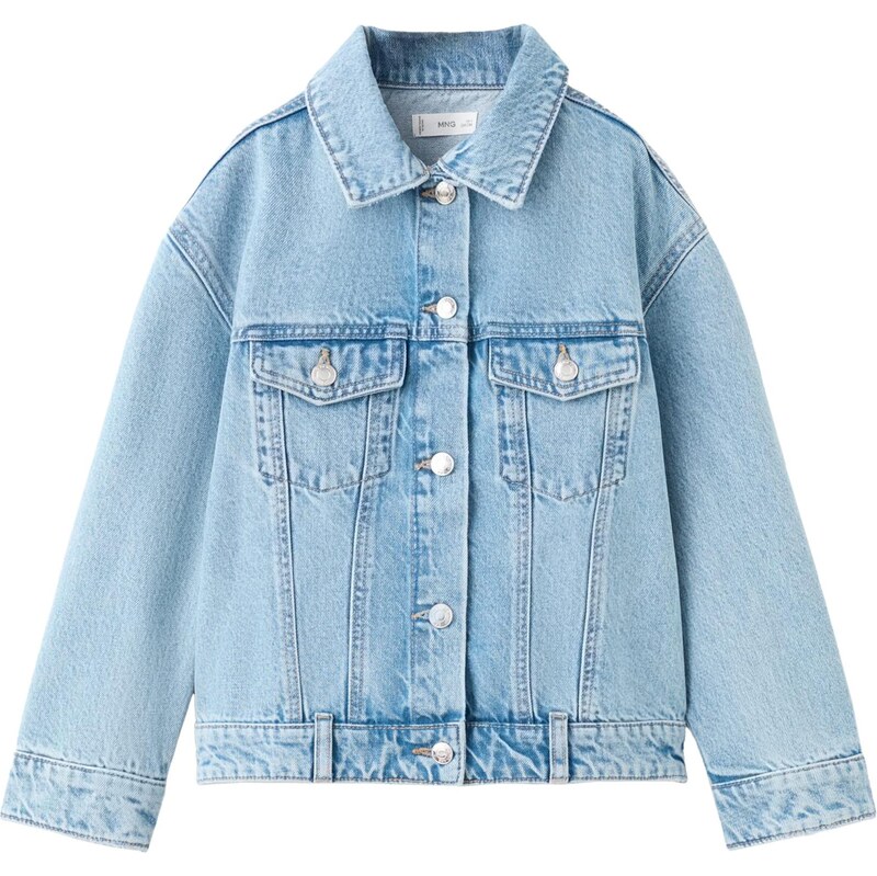 MANGO KIDS Prechodná bunda Alice svetlomodrá 67632081