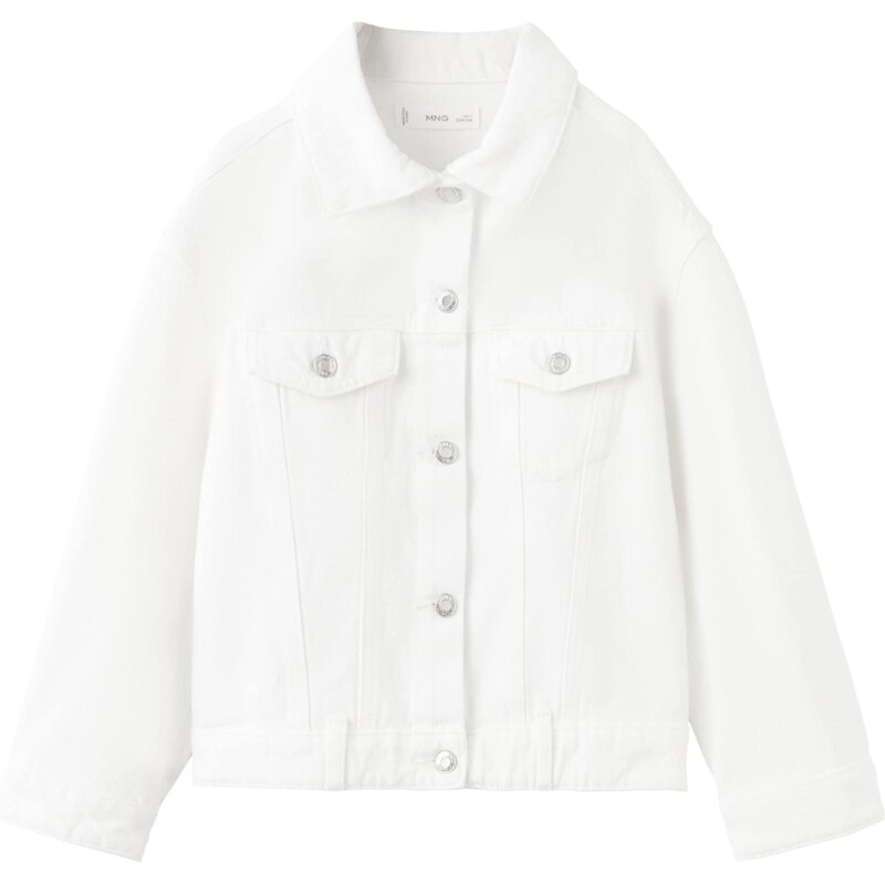 MANGO KIDS Prechodná bunda Alice biely denim 67632082
