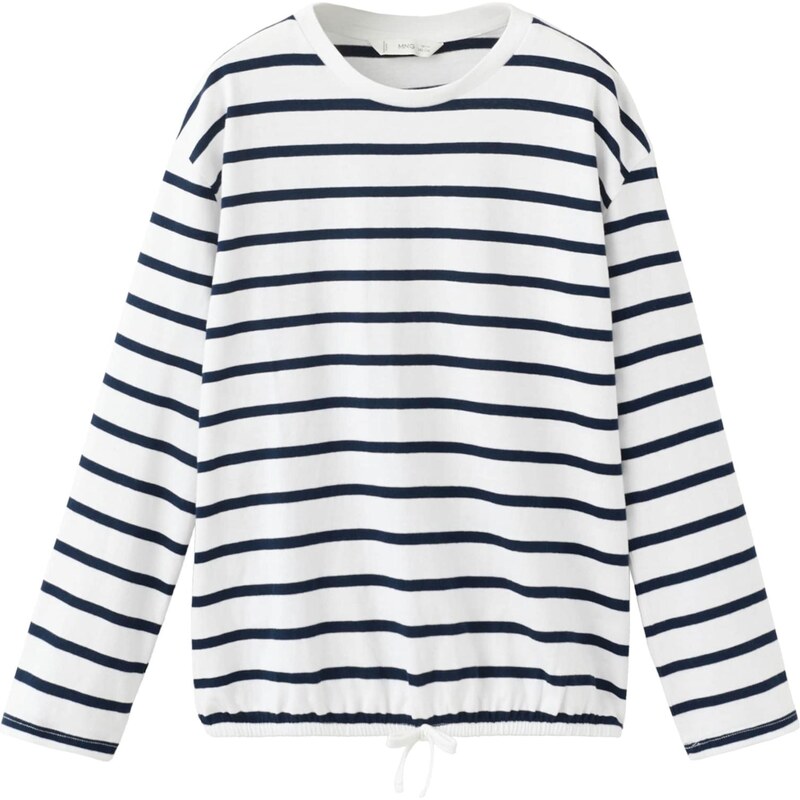 MANGO KIDS Tričko námornícka modrá / biela 67632084