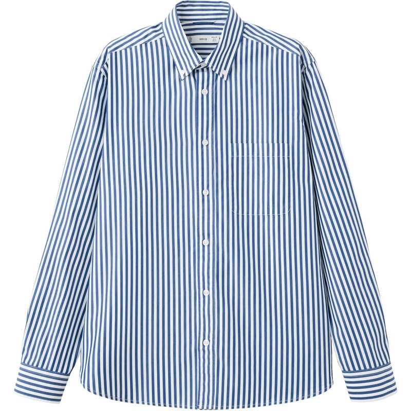 MANGO MAN Košeľa Candela námornícka modrá / biela 67632086