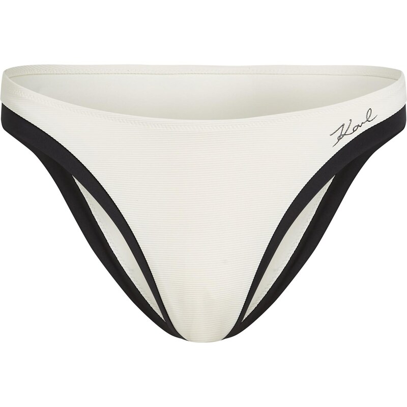 Karl Lagerfeld Bikinové nohavičky krémová / čierna 67632100