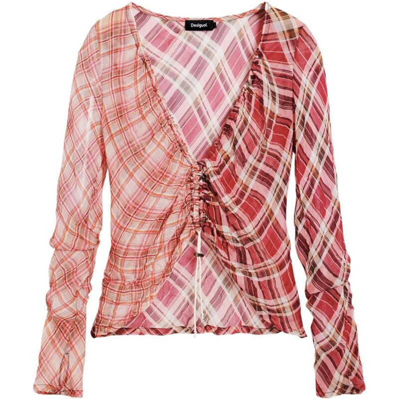 Desigual Tričko ružová / červená 67632123