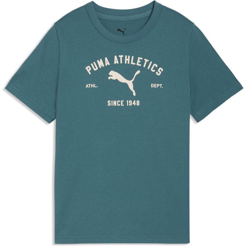 PUMA Tričko Class béžová / smaragdová 67632155