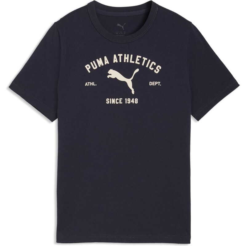 PUMA Tričko Class tmavomodrá / biela 67632162