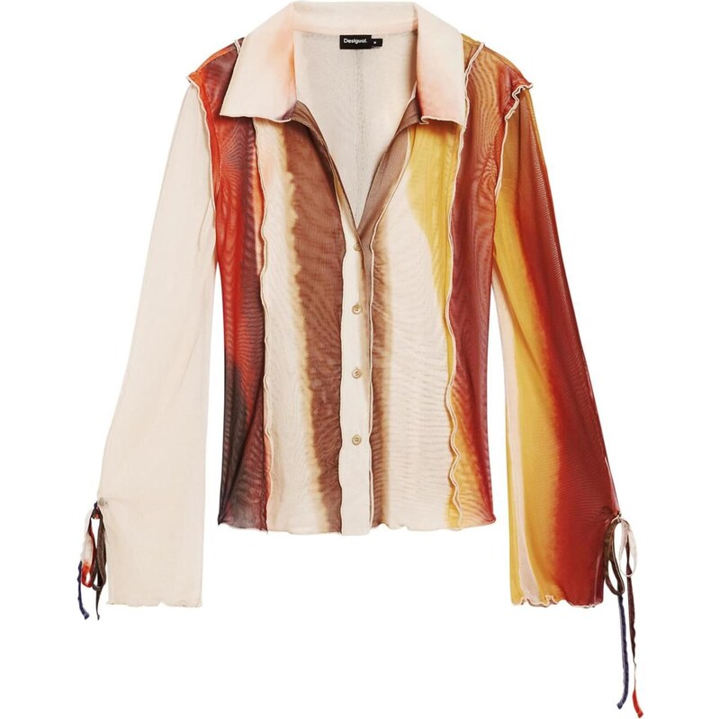 Desigual Blúzka M. Christian Lacroix hnedá / koňaková / horčicová / 67632167