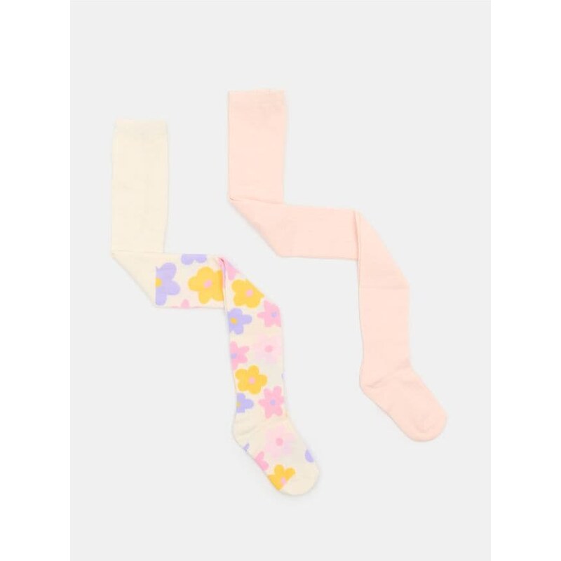 Sinsay - Súprava 2 pančúch - pastelová ružová 67629090