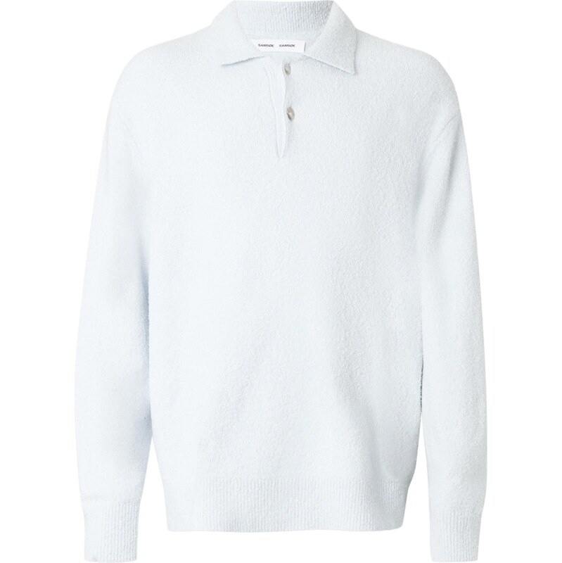 Samsøe Samsøe Sveter Nino pastelovo modrá 67632223