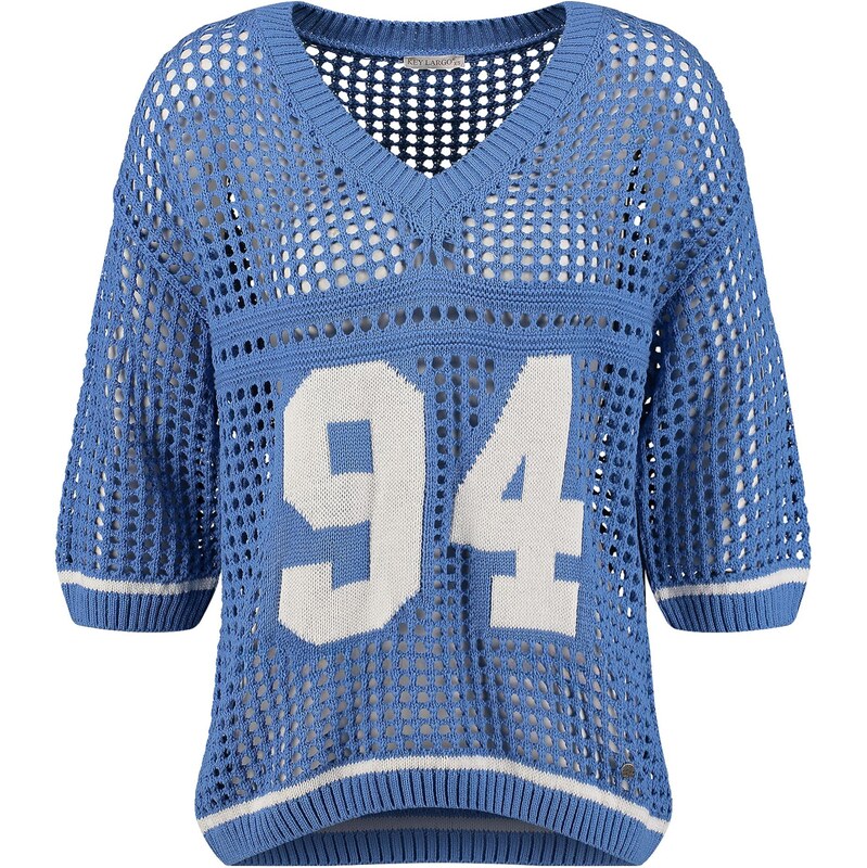 Key Largo Sveter Pier modrá / biela 67632293