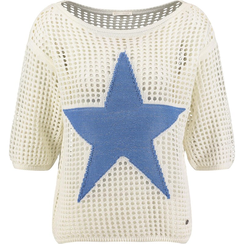 Key Largo Sveter Fame béžová / modrá 67632295