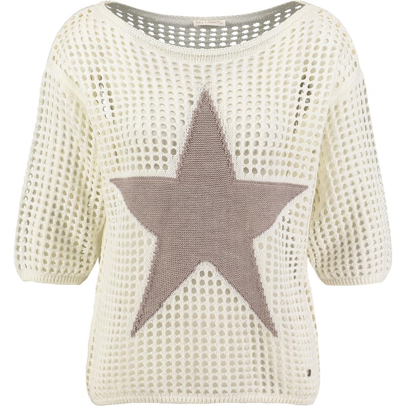 Key Largo Sveter Fame tmavošedá / šedobiela 67632305