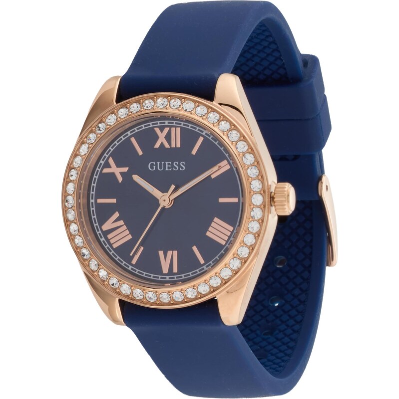 GUESS Analógové hodinky MINI LUNA zafírová / zlatá 67632343
