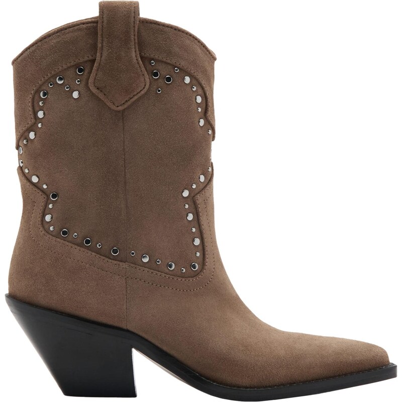 MANGO Členkové čižmy KAI tmavobéžová 67632356