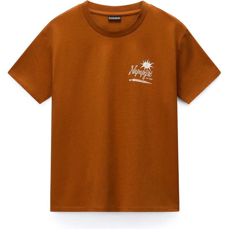 NAPAPIJRI Tričko svetlobéžová / hnedá 67632421