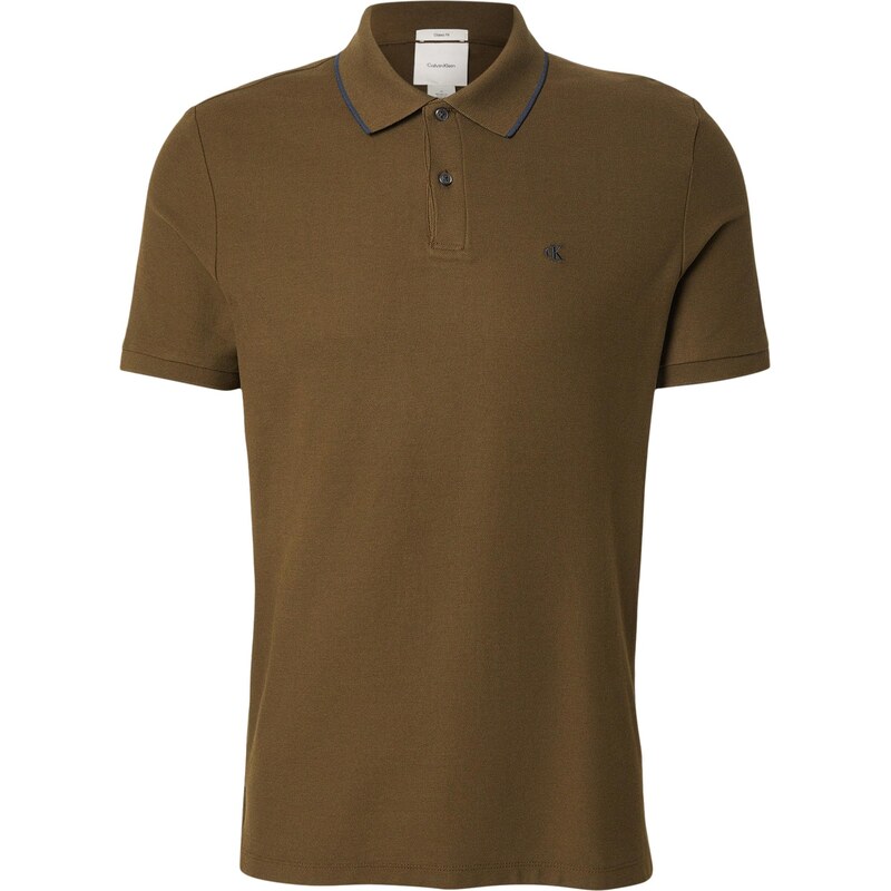 Calvin Klein Tričko CLSS olivová 67632436