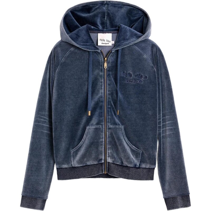 Desigual Tepláková bunda Masha Popova tmavomodrá 67632474