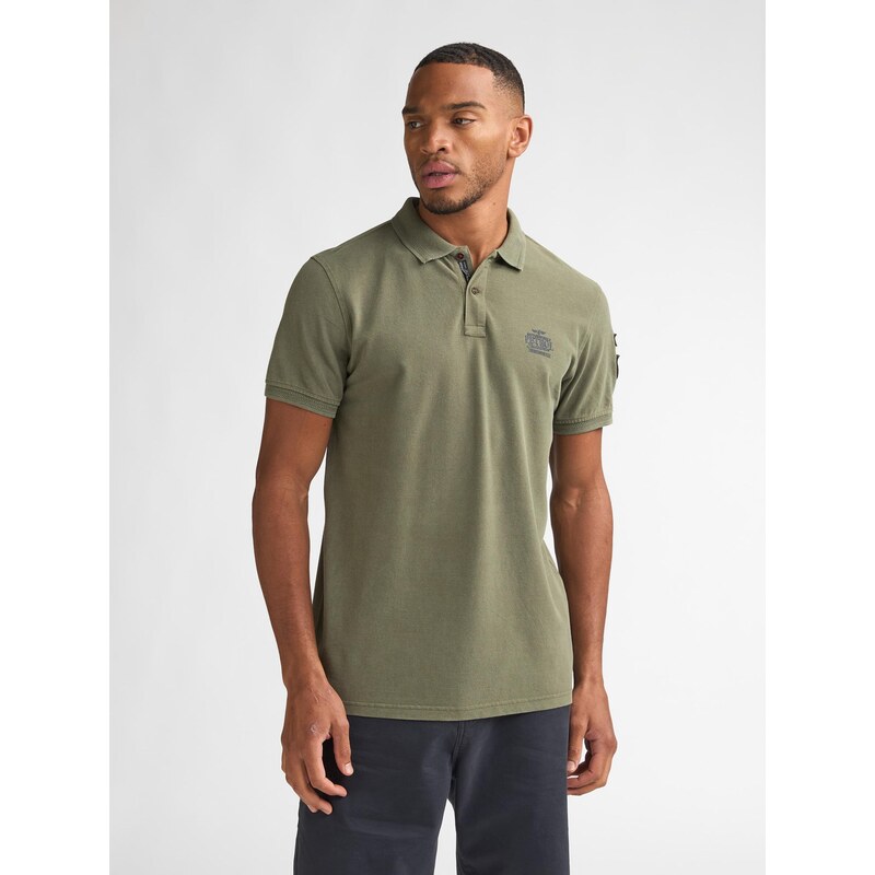 Petrol Industries Tričko tmavomodrá / zelená 67632549