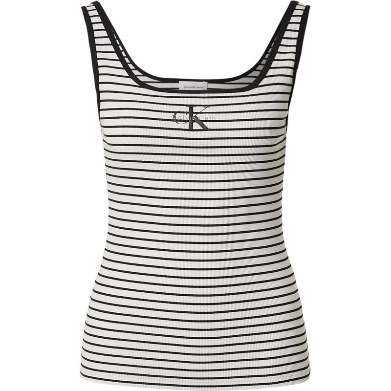 Calvin Klein Jeans Top čierna / biela 67632537