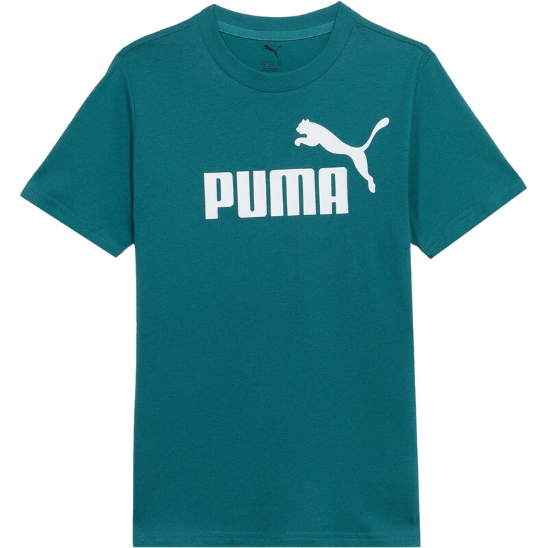 PUMA Tričko ESS No. 1 petrolejová / biela 67632566