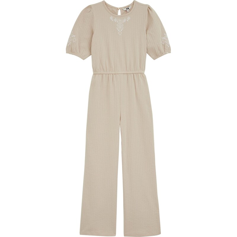 WE Fashion Overal tmelová / biela 67632571