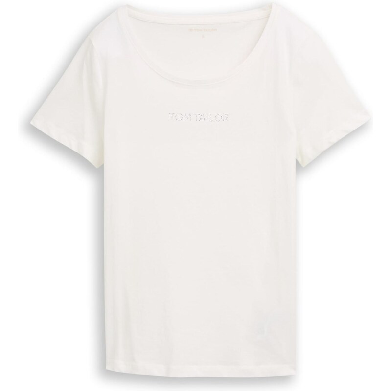 TOM TAILOR Tričko strieborná / šedobiela 67632593