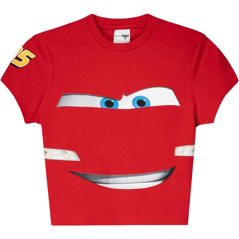 Bershka Tričko CARS RAYO MCQUEEN svetlomodrá / červená / čierna / 67632697