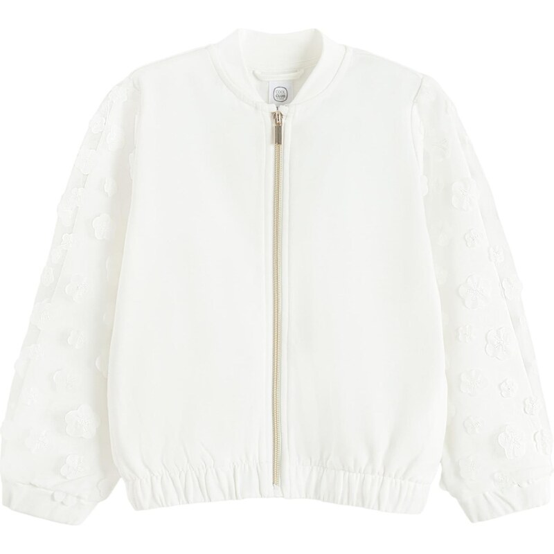 Cool Club Tepláková bunda biela 67632742