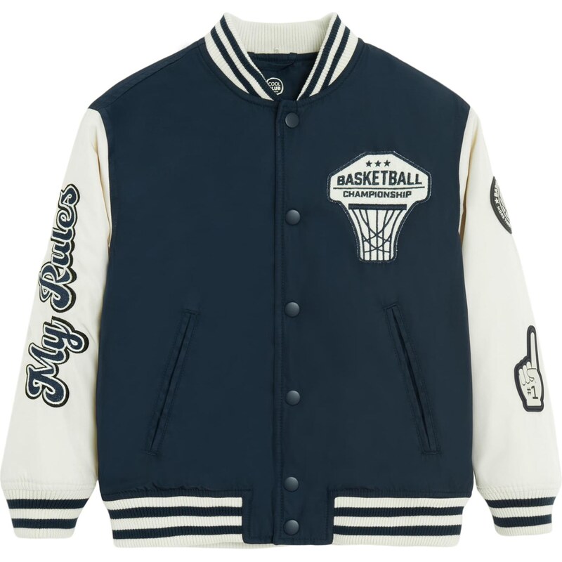 Cool Club Prechodná bunda tmavomodrá / biela 67632769