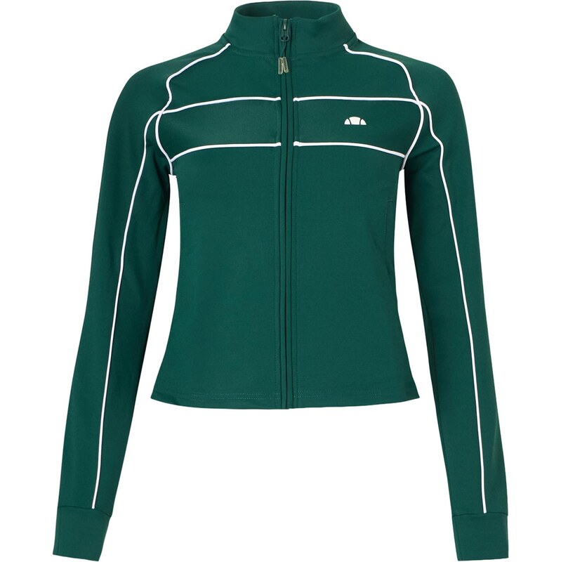 ELLESSE Tepláková bunda Thayn tmavozelená / biela 67632763