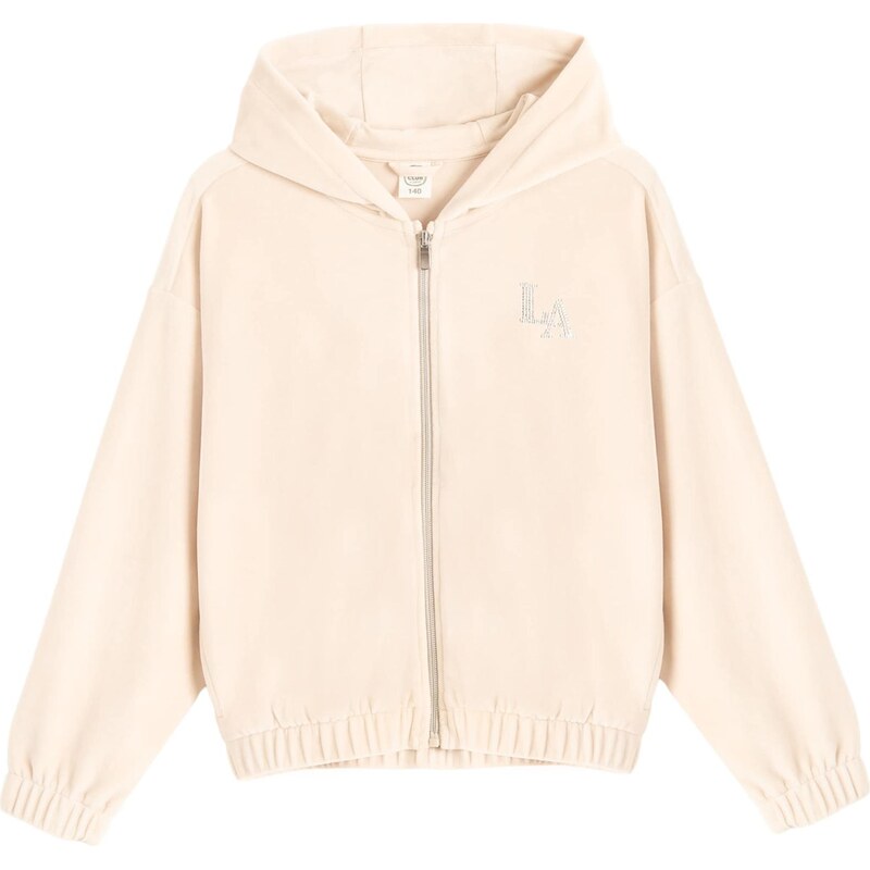 Cool Club Tepláková bunda svetlobéžová 67632767