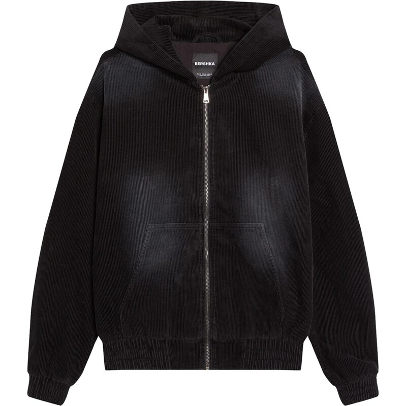 Bershka Prechodná bunda čierna 67632709