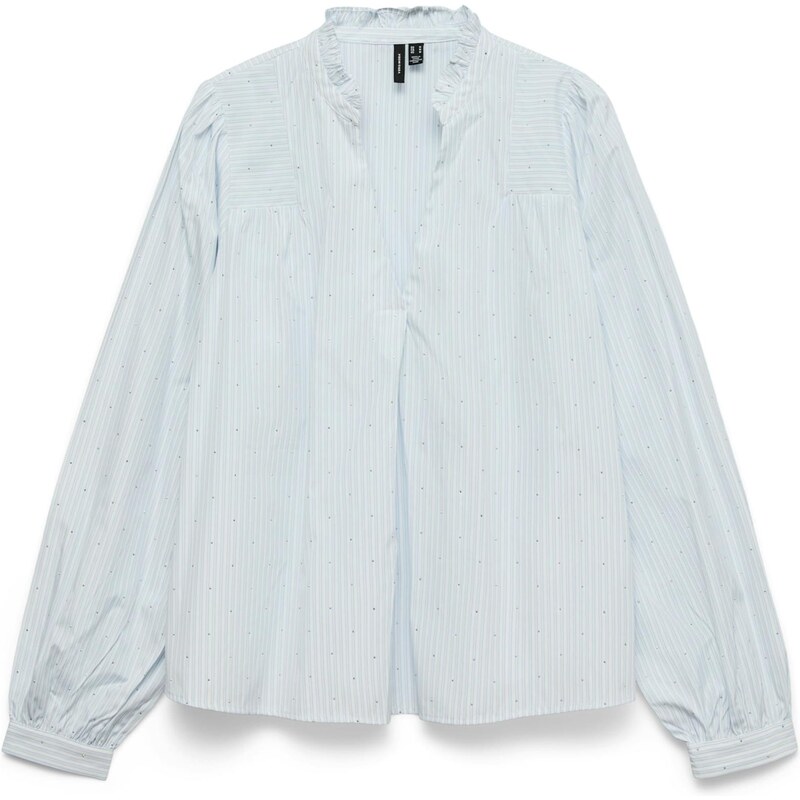 VERO MODA Blúzka VMSINA svetlomodrá / biela 67632774