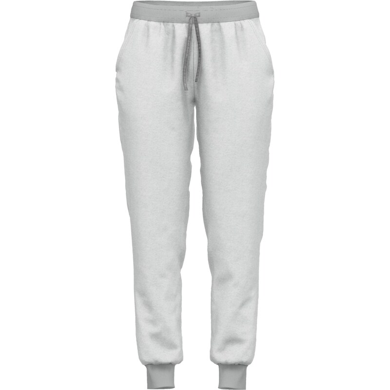 TOM TAILOR Pyžamové nohavice sivá / biela melírovaná 67633923