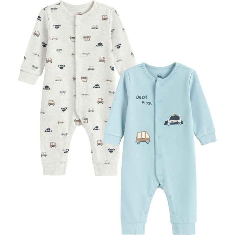 Cool Club Overal svetlomodrá / šedobiela 67633993