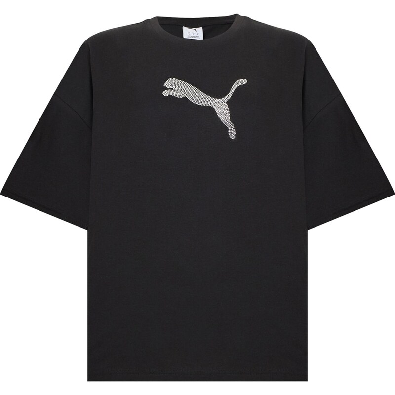 PUMA Tričko ESS čierna / priehľadná 67633990