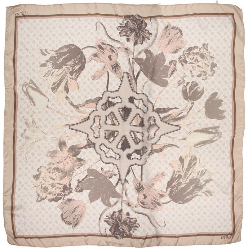 GUESS Šatka tmavošedá / farby bahna / sivobéžová 67634087