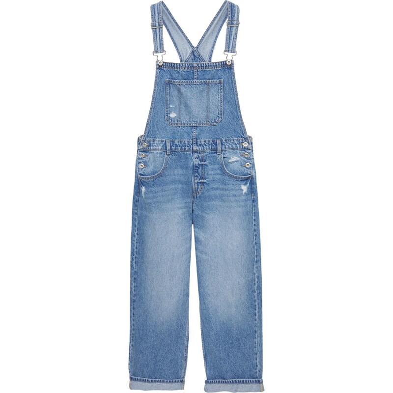 Pull&Bear Rifle na traky modrá denim 67634133
