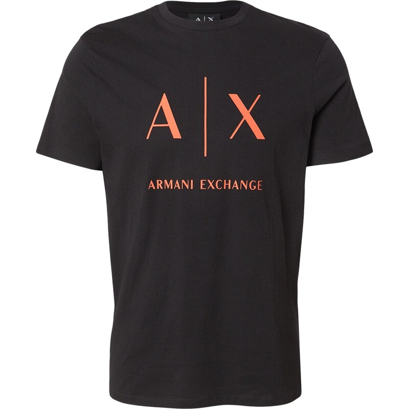 ARMANI EXCHANGE Tričko oranžová / čierna 67634192
