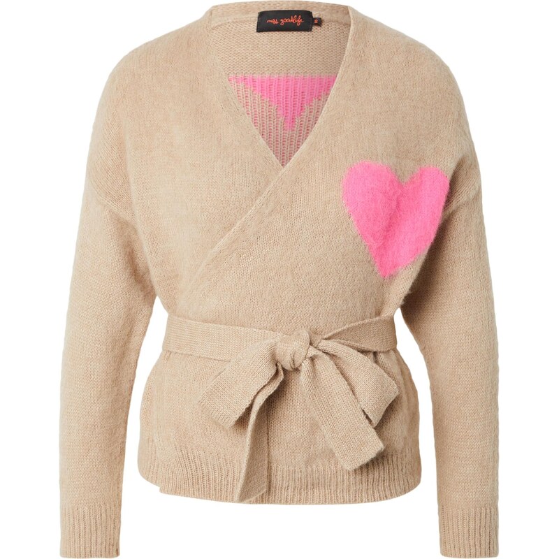 miss goodlife Kardigán Hearts béžová / svetloružová 67634235
